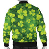 Shamrock Clover Print Men Bomber Jacket