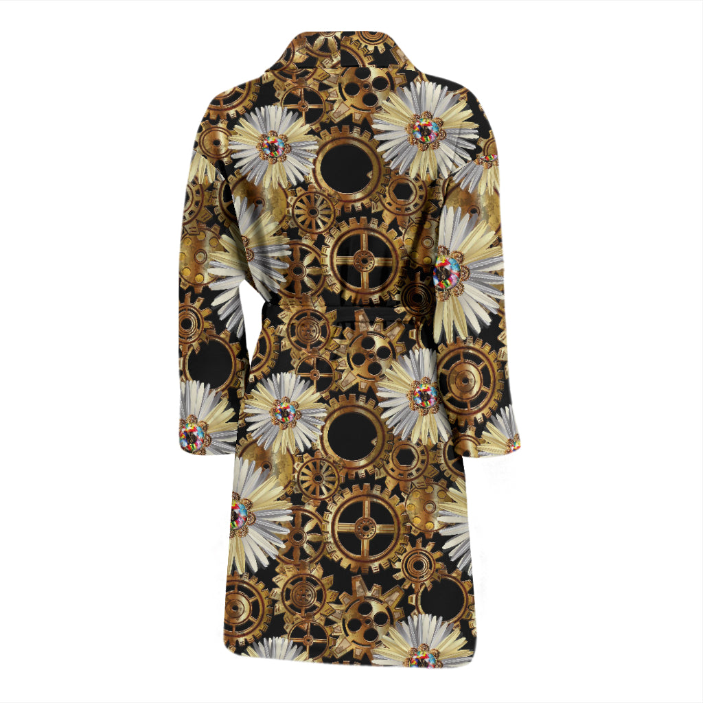Steampunk Print Design LKS305 Men Bathrobe