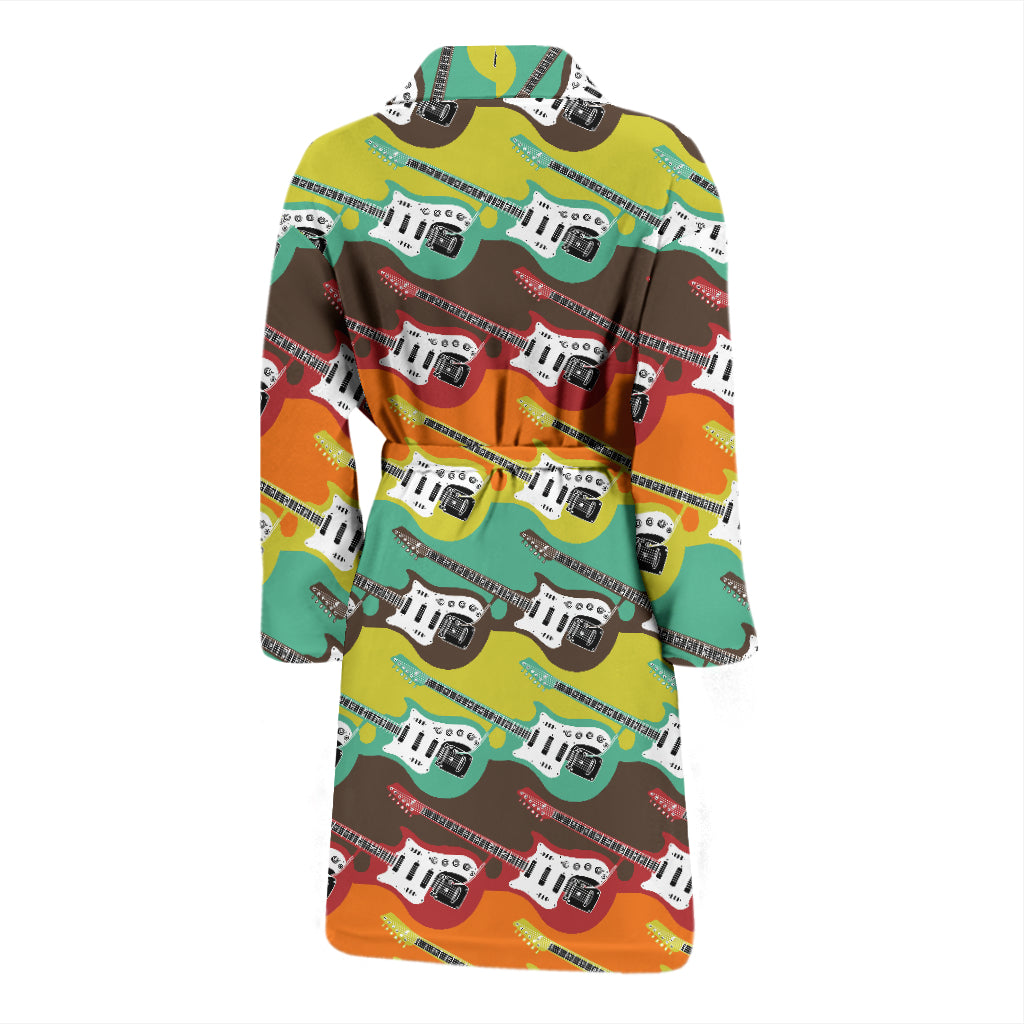 Electric Guitar Print Design LKS401 Men Bathrobe