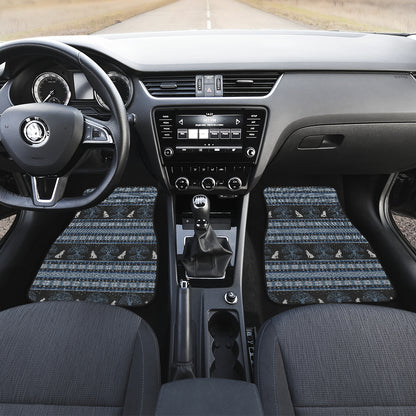 Wolf Tree of Life Knit Design Print Car Floor Mats Front Back