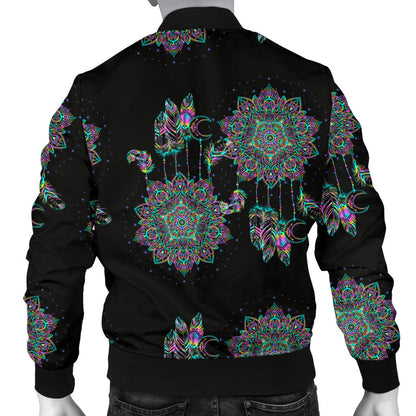 Dream Catcher Colorful Hand Draw Men Bomber Jacket