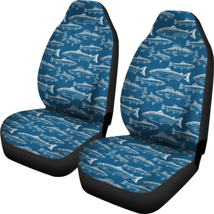 Salmon Fish Print Design LKS301 Car Seat Covers