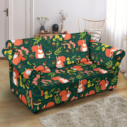 Squirrel Print Design LKS302 Loveseat Couch Slipcover