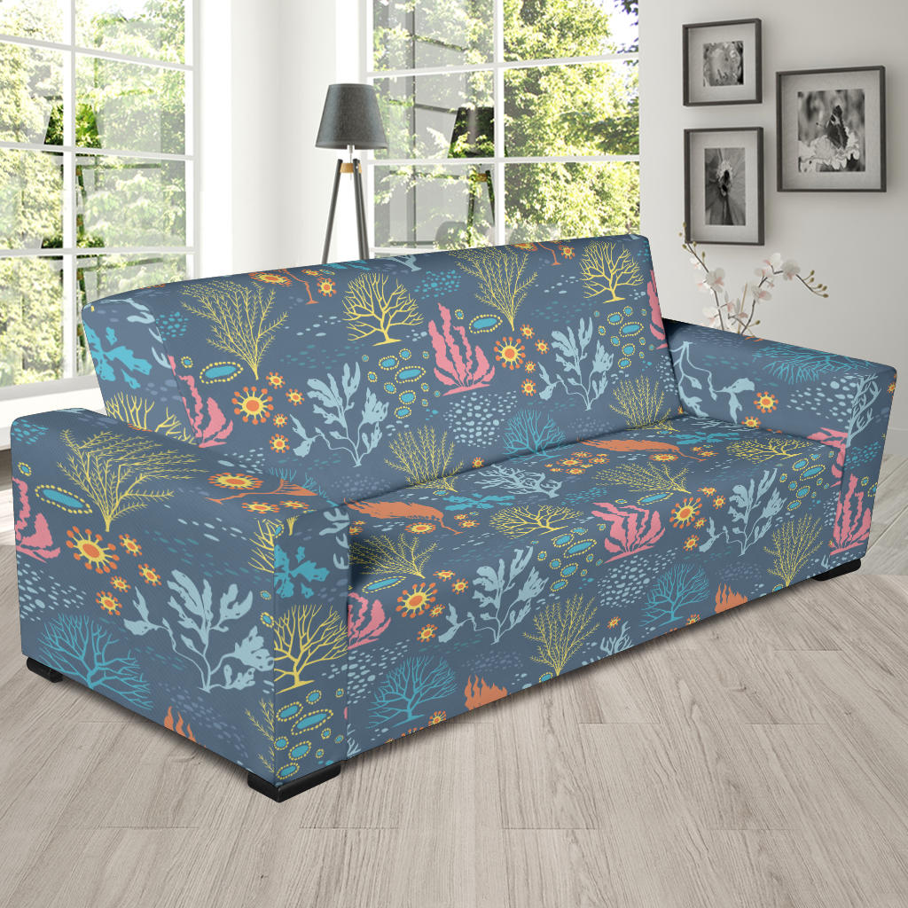 Seaweed Print Design LKS304 Sofa Slipcover