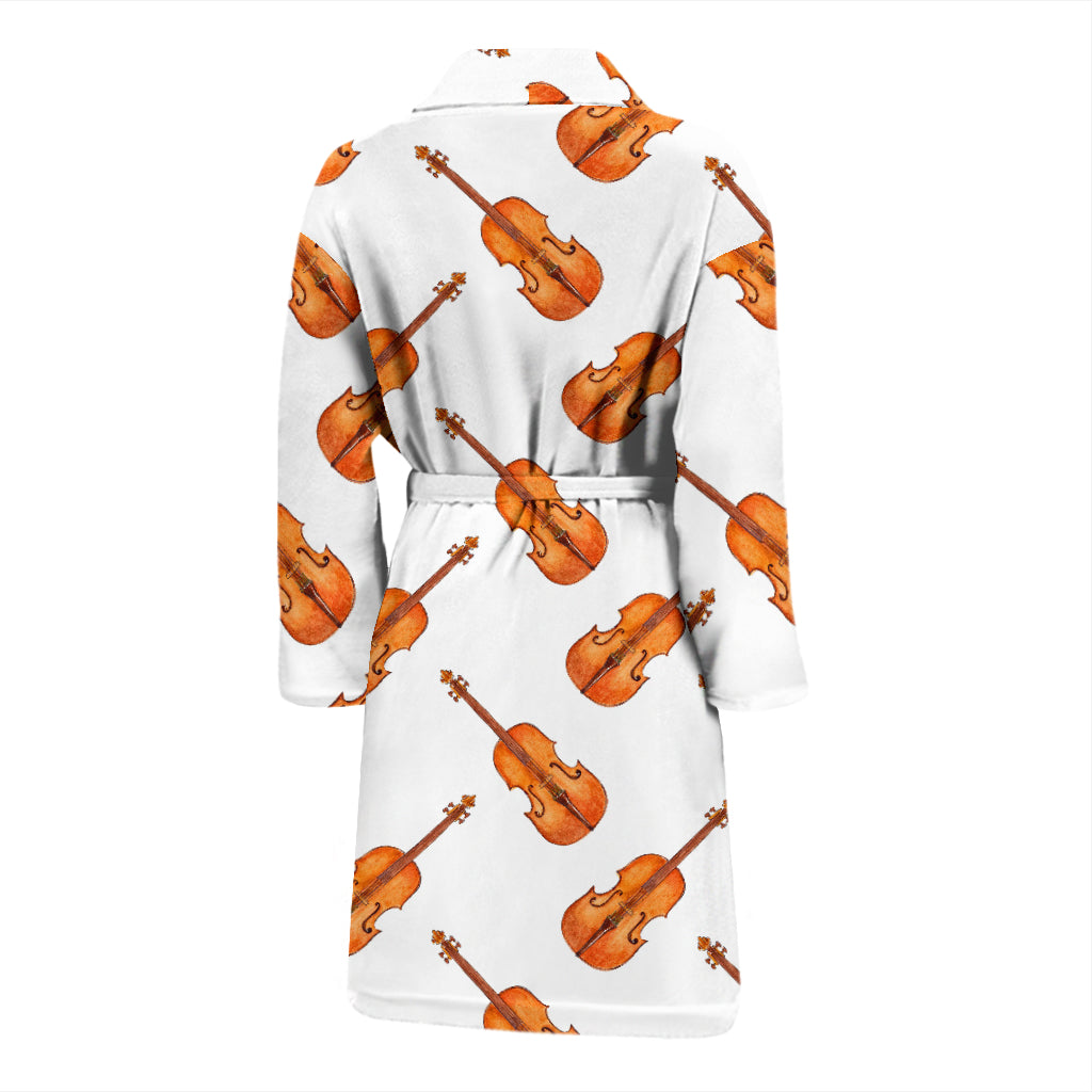 Violin Print Design LKS401 Men Bathrobe