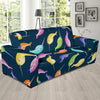 Narwhal Colorful Pattern Print Design 03 Sofa Slipcover