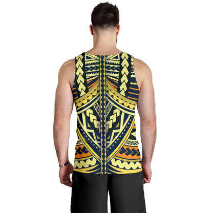 Polynesian Tattoo Print Men Tank Top