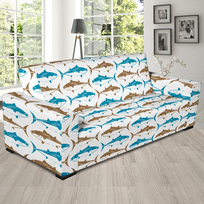 Tuna Fish Print Design LKS301 Sofa Slipcover