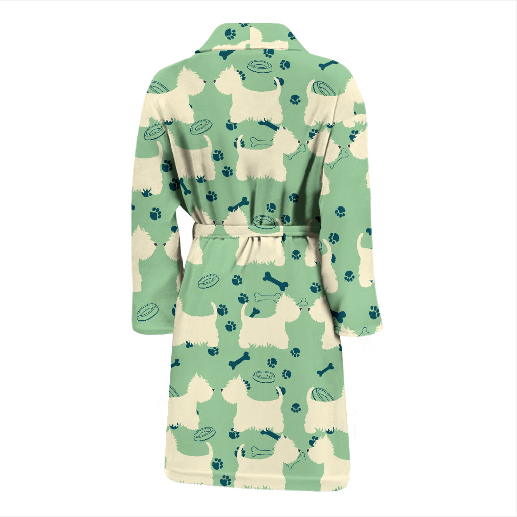Scottish Terriers Print Design LKS302 Men Bathrobe