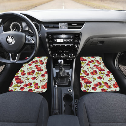 Cherry Hand Draw Car Floor Mats Front Back