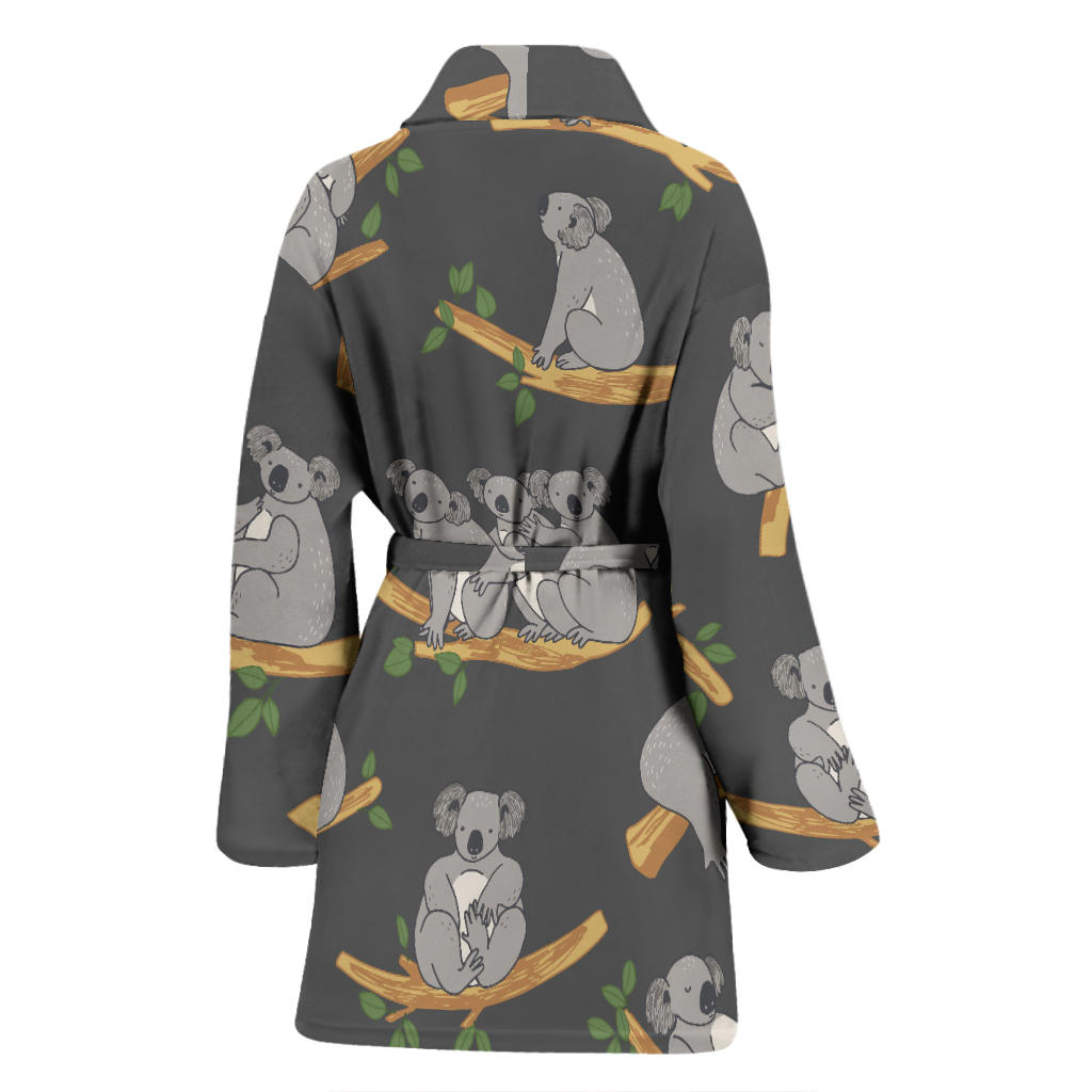 Koala Pattern Print Design 07 Women Bathrobe