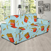 French Fried Pattern Print Design 02 Sofa Slipcover