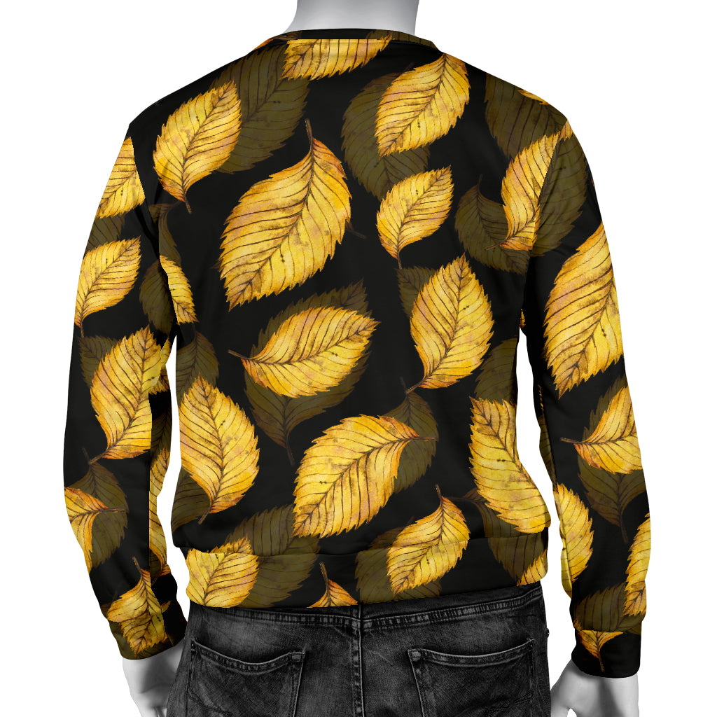 Elm Leave Summer Print Pattern Men Long Sleeve Sweatshirt