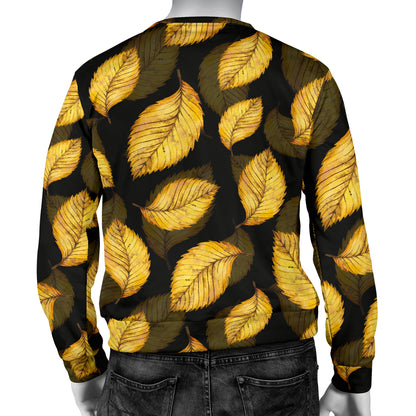 Elm Leave Summer Print Pattern Men Long Sleeve Sweatshirt