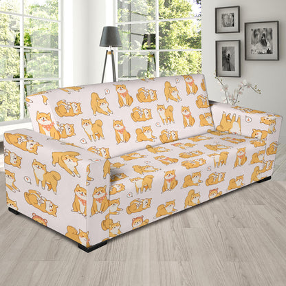 Shiba Inu Print Design LKS308 Sofa Slipcover