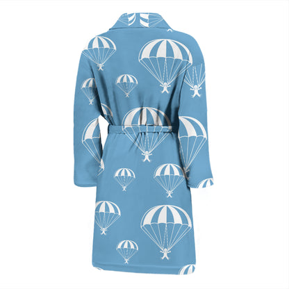 Skydiver Print Design LKS305 Men Bathrobe