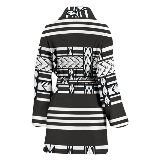 Samoan Tattoo Print Design LKS304 Women Bathrobe
