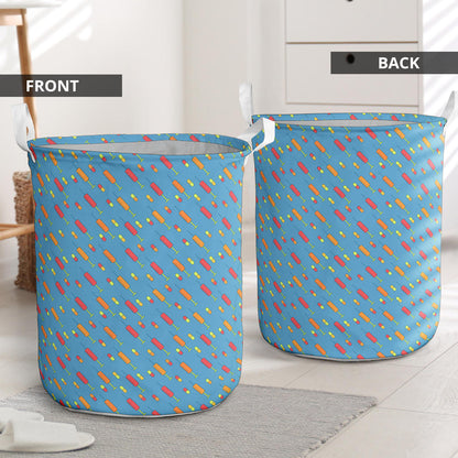 Phlebotomist Medical Pattern Laundry Basket