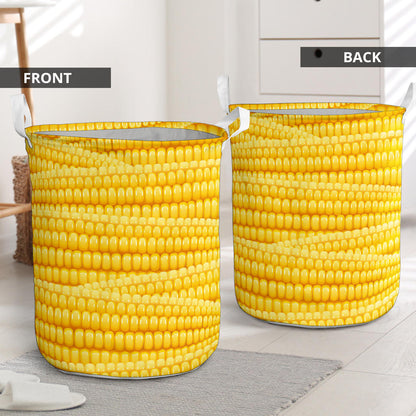 Agricultural Corn cob Pattern Laundry Basket