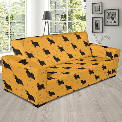 Cocker Pattern Print Design 01 Sofa Slipcover