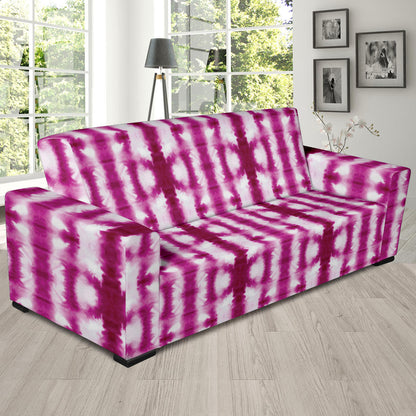Tie Dye Dark Pink Print Design LKS303 Sofa Slipcover