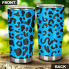 Cheetah Blue Print Pattern Tumbler