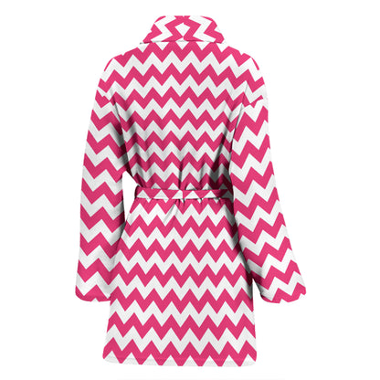 Chevron Print Design LKS402 Women Bathrobe