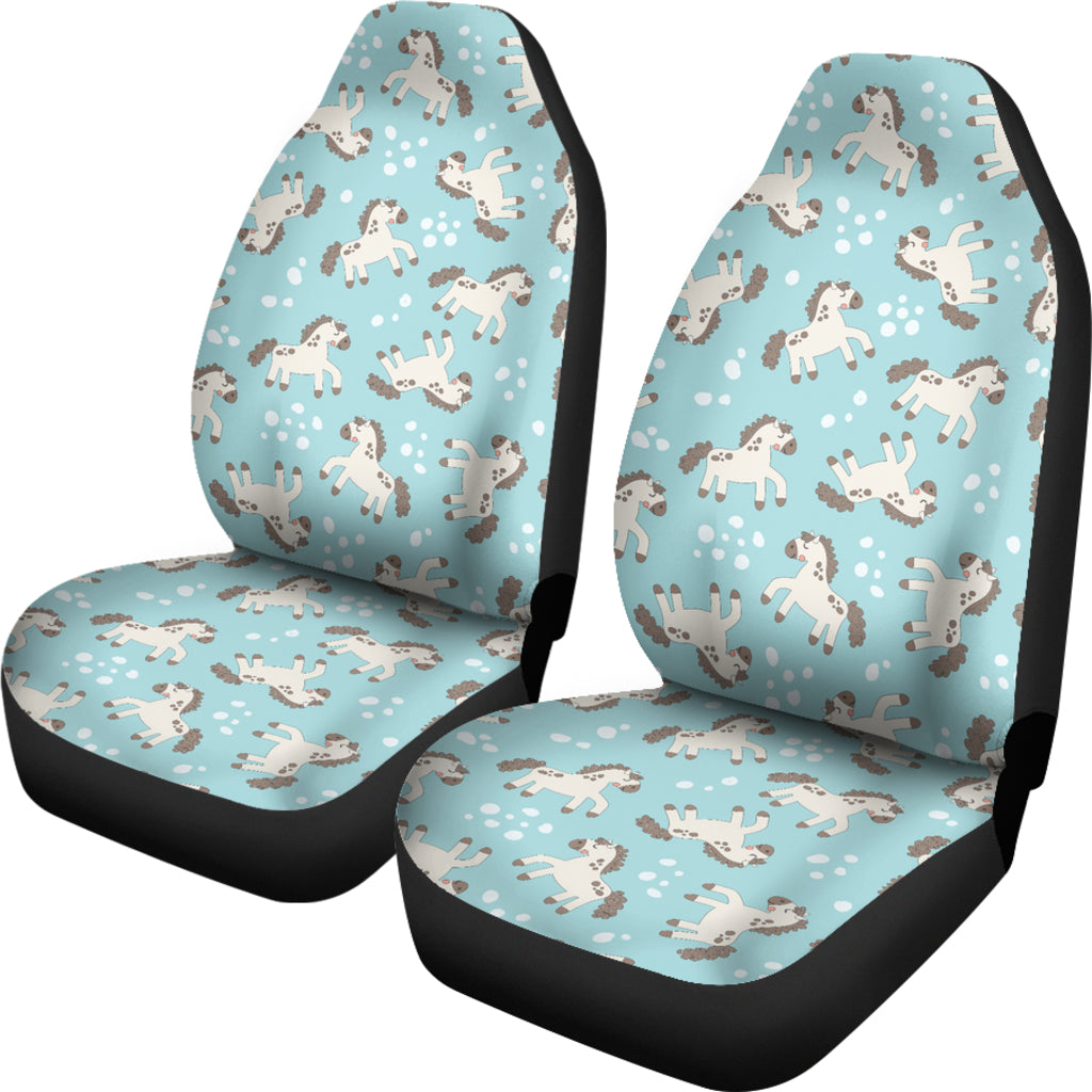 Horse Cute Print Design LKS306 Car Seat Covers