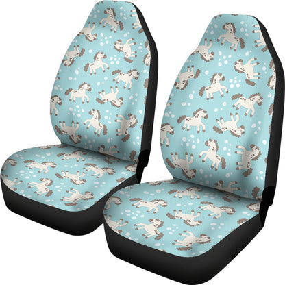 Horse Cute Print Design LKS306 Car Seat Covers