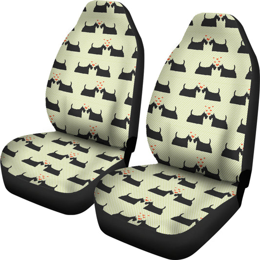 Scottish Terriers Print Design LKS304 Car Seat Covers