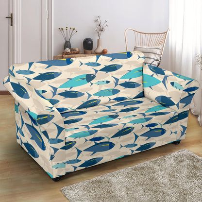 Tuna Fish Print Design LKS302 Loveseat Couch Slipcover