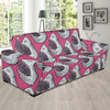 Great White Shark Pattern Print Design 01 Sofa Slipcover