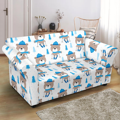Ski Print Design LKS306 Loveseat Couch Slipcover