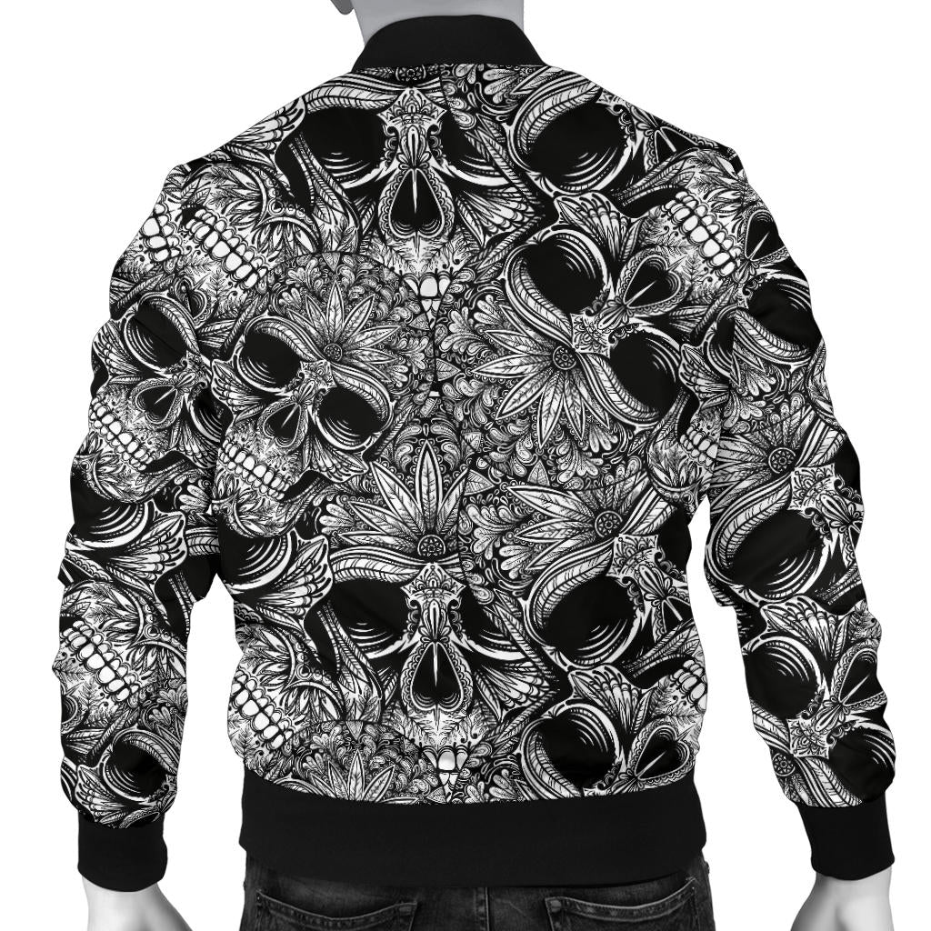 Skull Tattoo Design Print Men Bomber Jacket