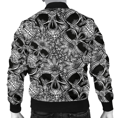 Skull Tattoo Design Print Men Bomber Jacket
