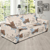 Pembroke Welsh Corgis Pattern Print Design A03 Sofa Slipcover