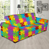 Autism Awareness Pattern Print Design 02 Sofa Slipcover