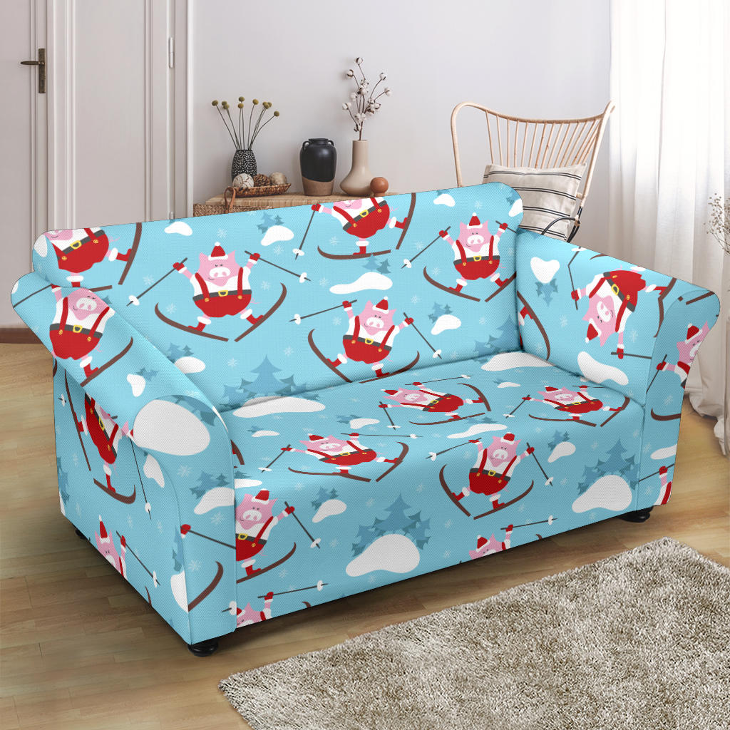 Ski Print Design LKS309 Loveseat Couch Slipcover