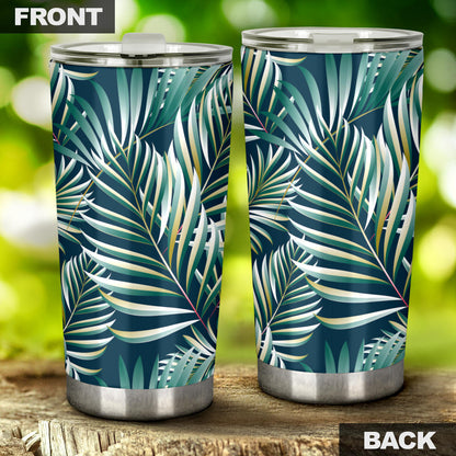 Sun Spot Tropical Palm Leaves hower Curtain Tumbler