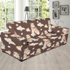 Hamster Pattern Print Design 03 Sofa Slipcover