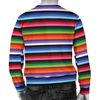 Serape Design Men Long Sleeve Sweatshirt