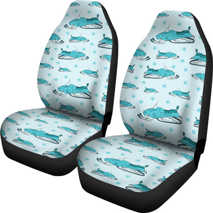 Snowmobile Print Design LKS301 Car Seat Covers