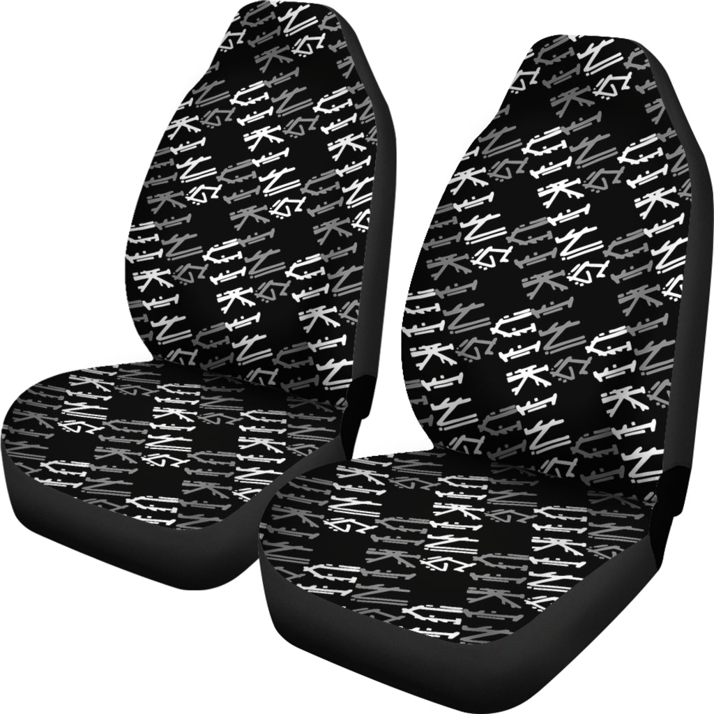 Vikings Print Design LKS306 Car Seat Covers