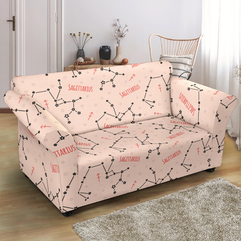 Sagittarius Star Print Design LKS302 Loveseat Couch Slipcover