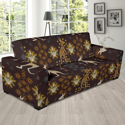 Kangaroos Pattern Print Design 03 Sofa Slipcover