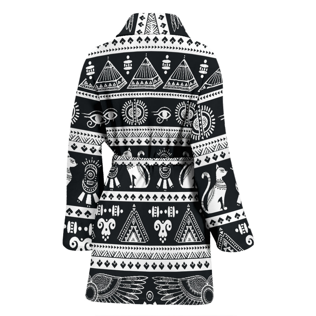 Tribal Pattern Print Design LKS305 Women Bathrobe