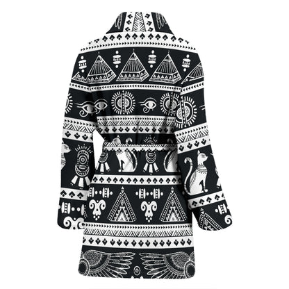 Tribal Pattern Print Design LKS305 Women Bathrobe