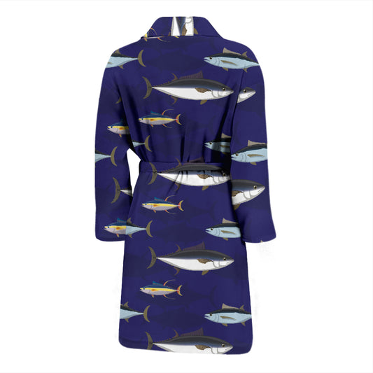 Tuna Fish Print Design LKS304 Men Bathrobe