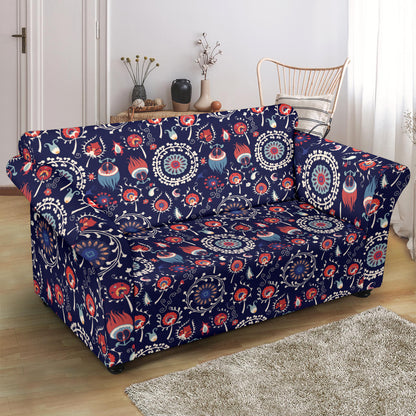 Suzani Print Design LKS305 Loveseat Couch Slipcover