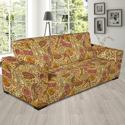 Hippie Print Design LKS305 Sofa Slipcover